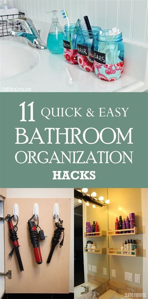 Quick And Easy Bathroom Organization Hacks